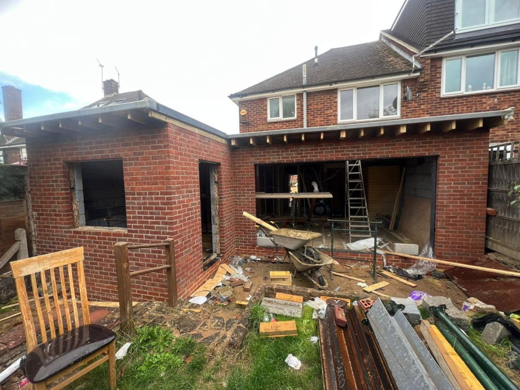 Extension in Northfield Road Barnet EN4 England