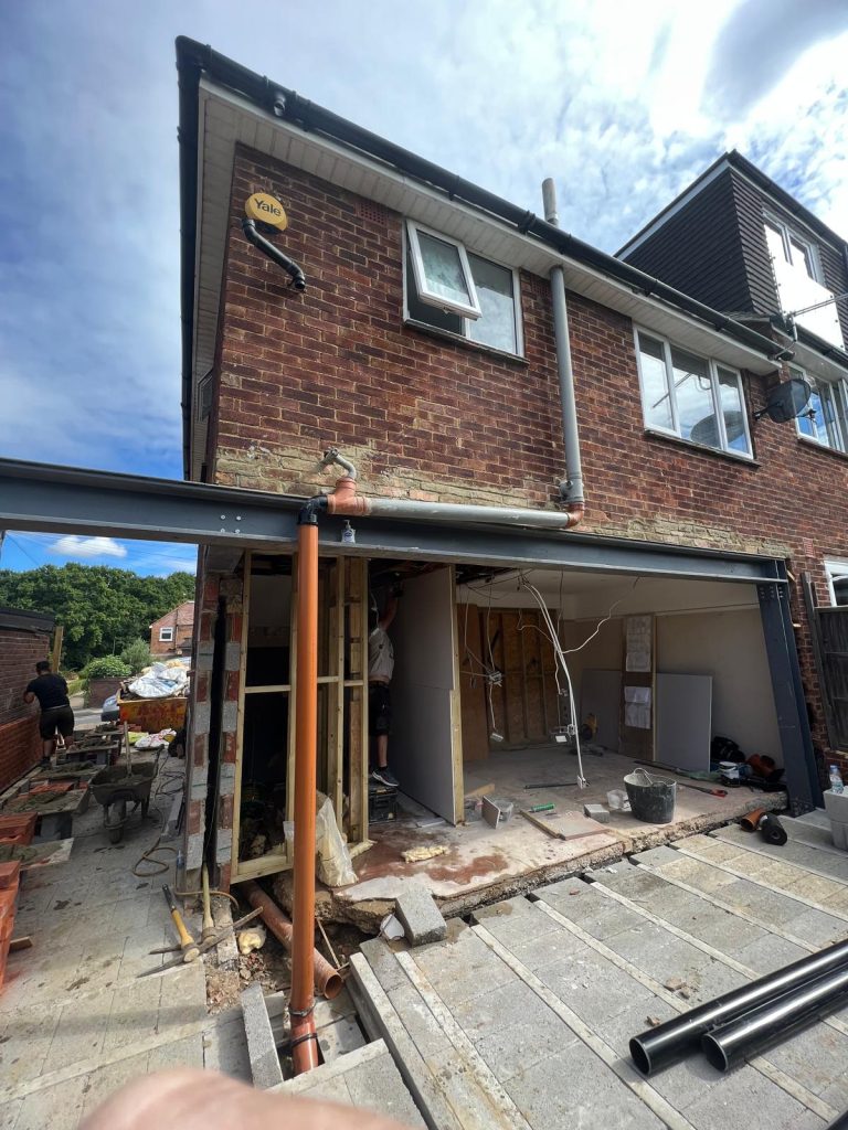 Extension in Northfield Road Barnet EN4 England